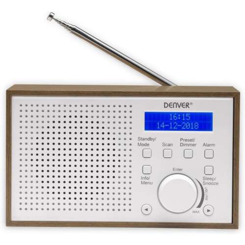 Denver DAB-46 Digitalradio mit FM, weiß