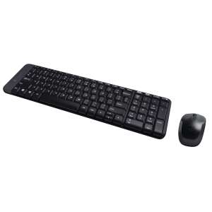 Logitech G MK220 Bezdrôtová klávesnica a myš, čierna, rozloženie US - Logitech Klávesnice
