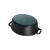 Staub La Cocotte 29cm schwarzer ovaler Bräter aus Gusseisen, Unteransicht
