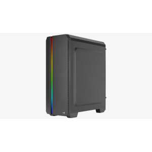 Obudowa PC Aerocool Genesis ARGB V2 Czarna, widok pod kątem - Aerocool Pokój komputerowy