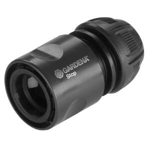 Gardena Stop hose connector, black, for garden watering - Irrigation Accessory