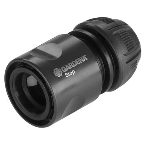 Gardena Stop spojnica za crijevo, crna, za zalijevanje vrta