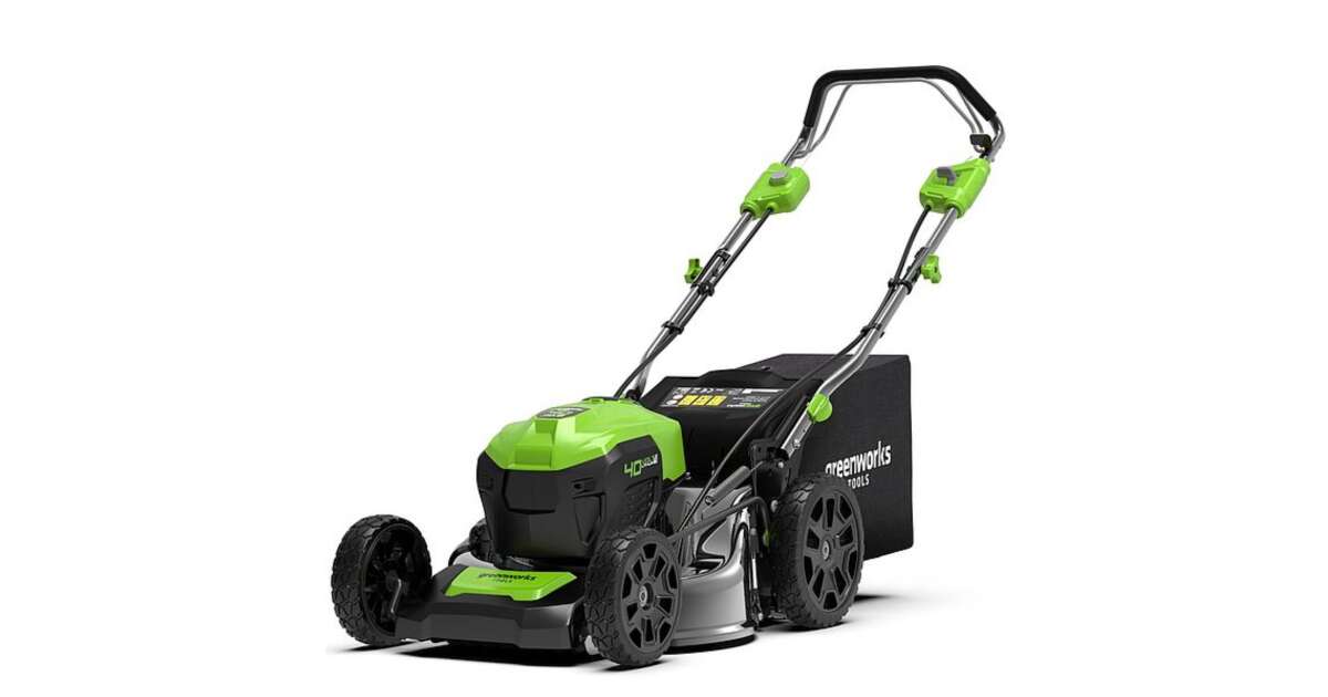 Greenworks GD40LM46SP Akkumulátoros Fűnyíró (Akku és töltő nélkül), Zöld-Fekete 70340903