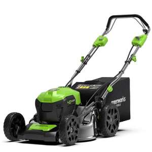 Greenworks GD40LM46SP 40V Cordless Lawn Mower, 46cm Cutting Width, Self-Propelled - Lawn Mower