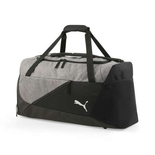Puma Final Sporttáska M, szürke és fekete sporttáska Puma logóval - Sporttáska