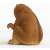Schleich Wild Life Slow Loris figure, brown, sitting, back view