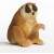 Schleich Wild Life Slow Loris figure, brown, sitting, front view