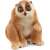 Schleich Wild Life Slow Loris figure, brown, sitting, front view