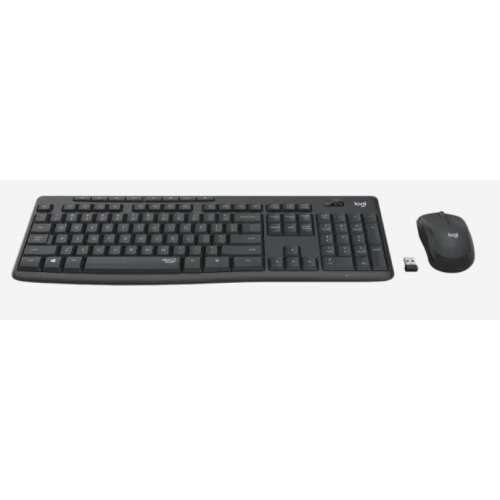 Logitech MK295 Silent vezeték nélküli billentyűzet és egér szett, fekete - Logitech