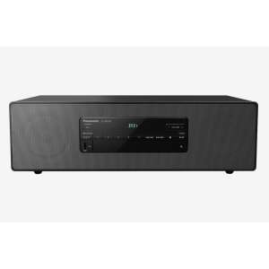 Panasonic SC-DM502E-K Micro HiFi rendszer, fekete, elülső nézet - Mini Hifi