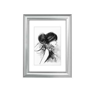 Hama SOFIA 10x15 cm ezüst képkeret, klasszikus design, újrahasznosított anyagokból, üveg, asztali kitámasztó és fali akasztó - Hama