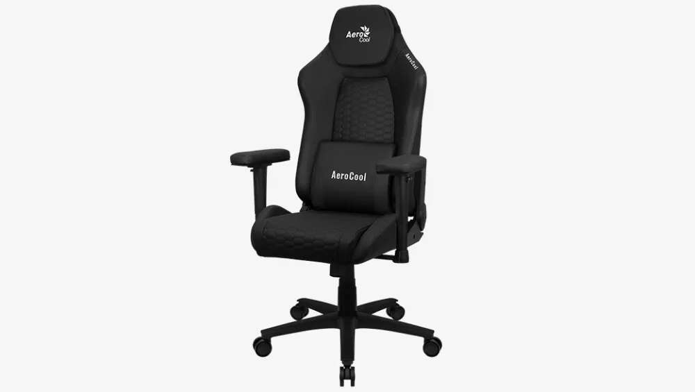 Aerocool crown műbőr gamer szék - fekete