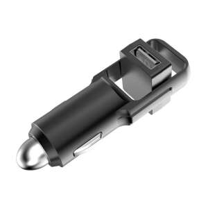 RealPower ładowarka samochodowa 2-portowa z dwoma portami USB-A, czarna, 5V / 2.4A - Ładowarka samochodowa