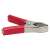 Piros szigetelt akkumulátor bilincs, 30A, 75mm