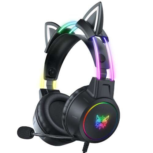 Onikuma X15 PRO RGB Gaming Fejhallgató, Fekete