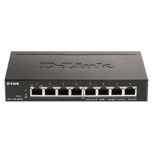 D-Link DGS-1100-08PV2 Gigabit PoE Switch, widok z przodu, 8 portów - D-Link