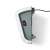 Side view of Nedis HTBA20WT white wall-mounted electric heater