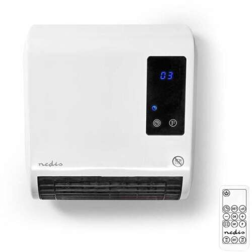 Nedis HTBA20WT Wandheizkörper für Badezimmer mit Fernbedienung 2000W - Weiß