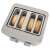 Proficook PC-TA 1252 4-slice toaster with bagels inside