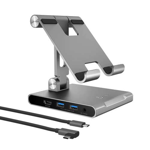 j5create JTS224 iPad Pro Tablet dokkoló / állvány Ezüst 73769837 - Tablet dokkoló és állvány