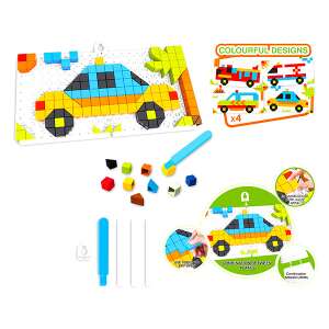Toy Bricks Járművek 3D puzzle, šareni dizajn vozila - Igračka