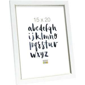 Deknudt S46AF1 16,8x21,8 ezüst és fehér képkeret, 15x20 méret - Lakberendezés