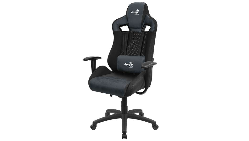 Aerocool earl aerosuede gamer szék - acélkék