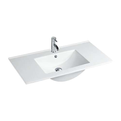 Leziter V954 lapos design fehér kerámia mosdó, 100x46 cm - Otthon és kert