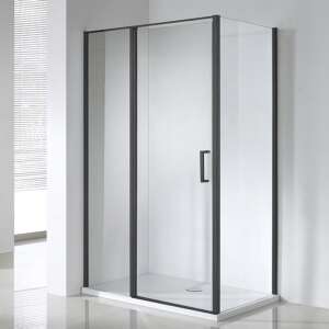 Wellis Triton Black  egy nyílóajtós szögletes zuhanykabin, Nano bevonattal 120x80x190 cm 70362840 - Wellis