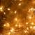 Detailed view of warm white Micro LED string lights