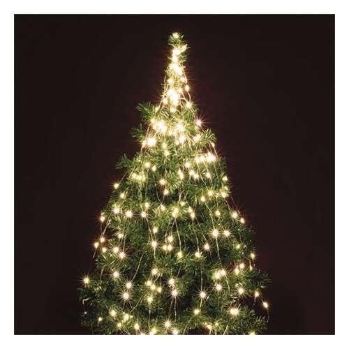 Micro LED string light, 6 strands / 25 LEDs, warm white, outdoor version