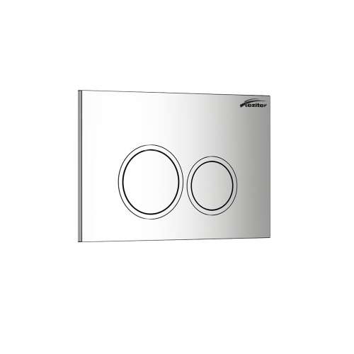 Leziter WC Nyomólap - Króm - 246x165mm 70365745