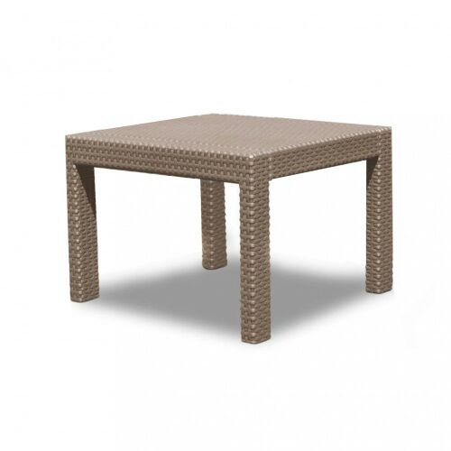 Măsuță de grădină pătrată Allibert Rosario Cappuccino - 59x59 cm