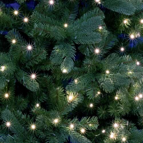 Micro LED lumini decorative pe bradul de Crăciun, alb rece, fir verde