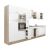Yorki 360 konyhablokk sonoma tölgy korpusz,selyemfényű fehér fronttal 70371397