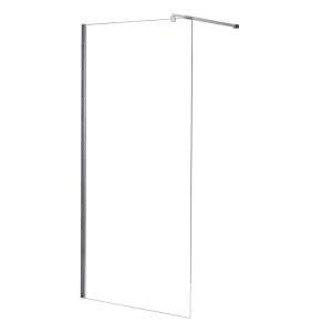 Leziter WIC-70 River walk-in shower wall, 70x190 cm, clear glass, chrome profile - Leziter