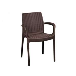 Scaun de grădină Bali Mono, culoare maro whiskey, marca Keter - Fotolii și scaune de grădină