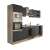 Yorki 270 konyhablokk sonoma tölgy korpusz és antracit fronttal, 3/4 nézet