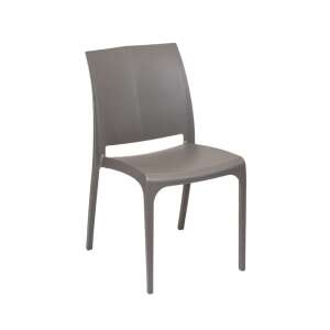Scaun de grădină din plastic Volare taupe, design modern, confortabil, rezistent la intemperii, ușor de curățat - Fotolii și scaune de grădină