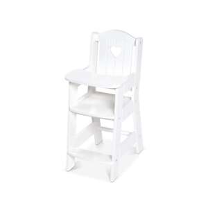 Melissa & Doug fa babaház etetőszék, fehér, bababútor, szerepjáték - Melissa & Doug