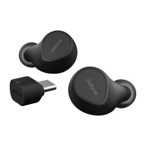 Jabra Evolve2 Buds wireless earbuds with USB-C dongle - Headphone and Bluetooth Speaker