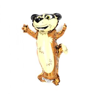 Балон зоопарк за деца Сурикат, кремав, 20 х 10 х 40 см