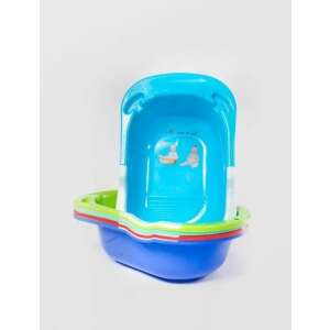 Sterk LUX baby bath tub, 84x50x23 cm, plastic, blue, green, red, multi-color - Sterk