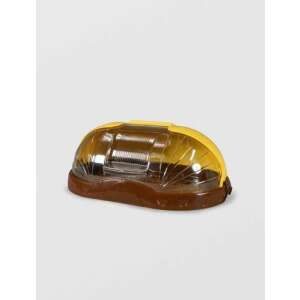 Plastic bread box, 48cm x 30cm x 20cm, brown and yellow - Food storage