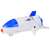Bubble spaceship toy, white and blue spaceship with astronaut, Cosmic Adventure brand