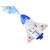 Bubble spaceship toy, white and blue spaceship with astronaut, Cosmic Adventure brand