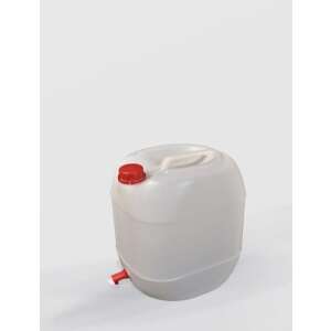 20 liter STERK plastic container with lid and tap, white - Sterk