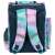 Derform Cleo & Frank TEMBCF36 iskolatáska, aranyos mopsz mintával, kék és lila tie-dye mintával és szívekkel, hátulnézet