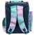 Derform Cleo & Frank TEMBCF36 iskolatáska, aranyos mopsz mintával, kék és lila tie-dye mintával és szívekkel, hátulnézet