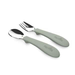 Nuvita 8472 kanál és villa szett kisgyermekeknek, 12 hónapos kortól, BPA és ftalát mentes, mosogatógépben mosható, olasz dizájn - Nuvita